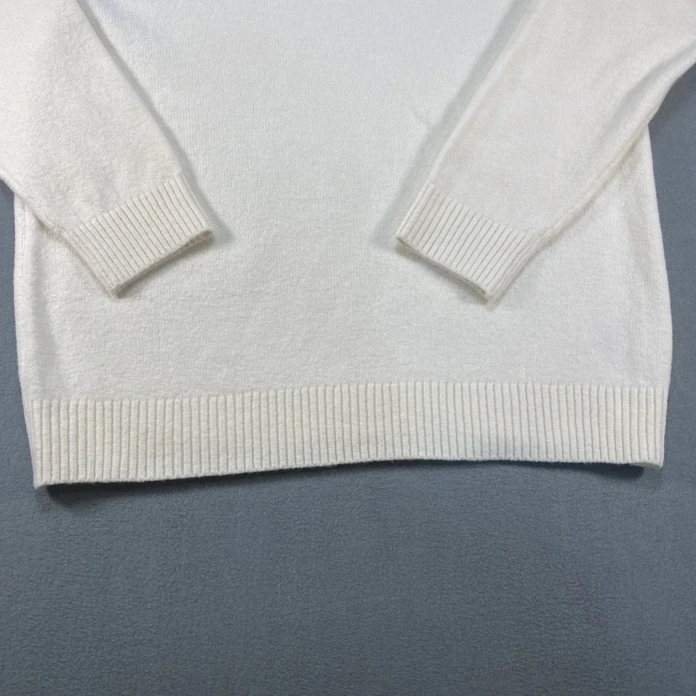 Gap Mens Pullover Knit Sweater Ivory XL Preppy